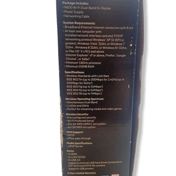 Advanced Belkin N600 DB Wi-Fi Dual Band N+ Wireless Router Gaming Stream… - Picture 5 of 9